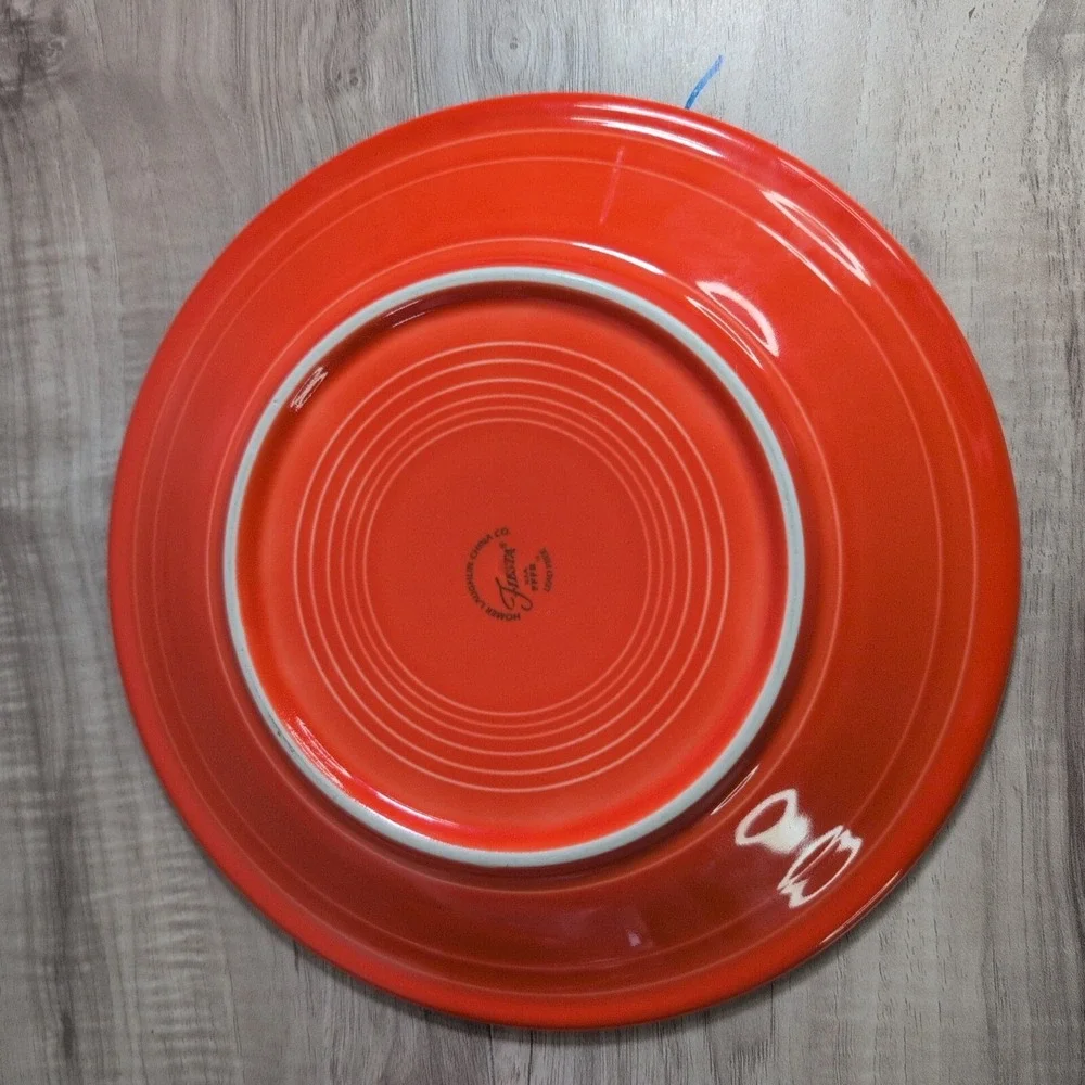 Fiesta Ware 90's Homer Laughlin  Pieces 2 Plates Persimmon Orange Color